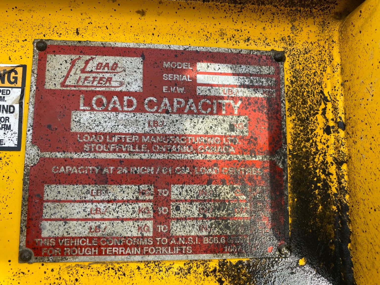 *2015 Load Lifter Laborer 6K* - Stanmore Equipment Ltd.